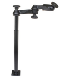 RAM MOUNTS  Tele-Pole™ with 12" & 18" Poles, Double Swing Arms & Round Plate