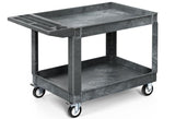 YITAHOME Utility Cart on Wheels, 550 lbs Capacity, 45 x 25 Inch Rolling Work Carts with Wheel Grey