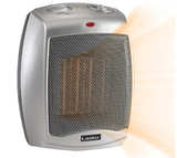 Lasko Ceramic Adjustable Thermostat Space Heaters, Non-Oscillating, 754200 Silver