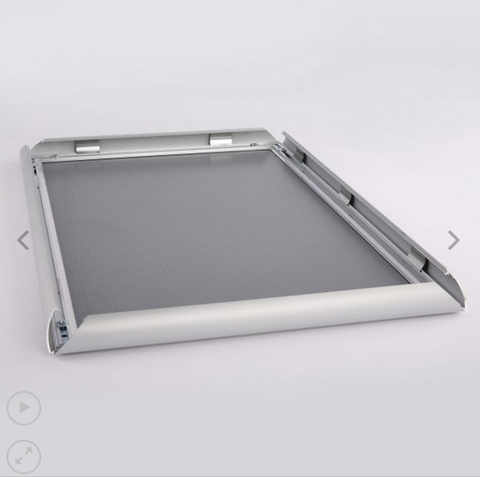 11×17 Snap Poster Frame – 1 inch Silver Profile Mitered Corner