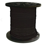 THHN Cable, 4 AWG, 19 Strand, 600V, Annealed Copper, PVC Insulation, Nylon Jacket THHN-4-BLK-100