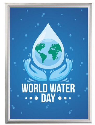 8.5×11 Snap Poster Frame – 1 inch Silver Mitered Profile