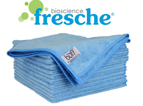 16"x16" Buff™ Pro Antimicrobial Microfiber Towel with Fresche -1 12 Pack