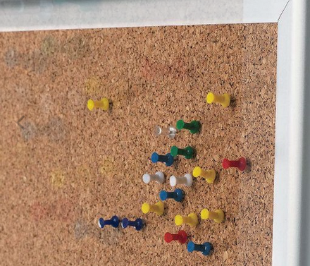 18″w x 24″h Cork Bulletin Board Silver Aluminum Frame