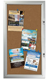 6x(8.5×11) Enclosed Cork Bulletin Board Outdoor Use