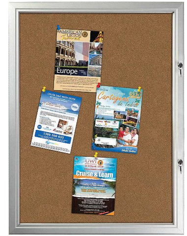 9x(8.5×11) Enclosed Cork Bulletin Board Outdoor Use