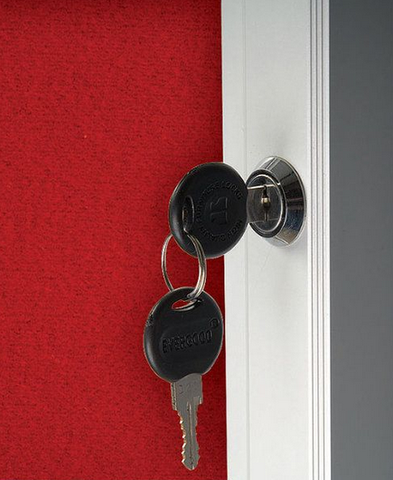 4x(8.5×11) Red Felt Enclosed Bulletin Board Outdoor Use