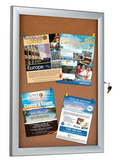 4x(8.5×11) Universal Showboard With Cork Aluminum Frame