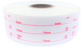 1X2" Dissolvable Food Labels 500 Label Roll