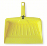 Tough Guy Handheld Dust Pan: Plastic, Yellow #2VEY4