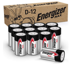 Energizer MAX D Cell Alkaline Batteries, 12 Pack #  E95-12