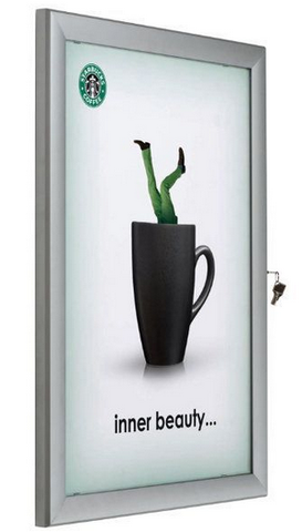 18×24 Universal Poster Showboard Single Lock, Outdoor Use