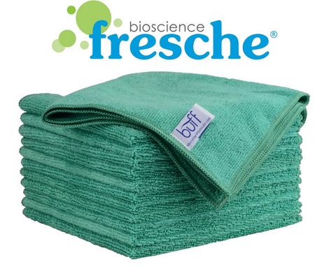 16"x16" Buff™ Pro Antimicrobial Microfiber Towel with Fresche -1 12 Pack
