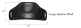 Headrest Pads for Multi-Axis Assemblies E0955
