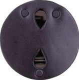 Leather Round Badge Holder #5304