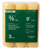 9 in. x 3/8 in. High-Density Polyester Knit Paint Roller Cover (3-Pack) #RS 1433