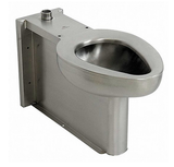 ACORN Stainless Steel, Top, Prison Toilet, Floor, 4 1/2 in Rough-In R2115-T-2