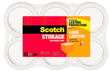 Scotch Long Lasting Storage Packaging Tape, 6 Rolls, 1.88" x 54.6 yd, # 3650-6