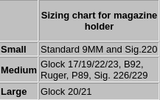 Plain Leather Cuff/Mag Combo Holder #9611