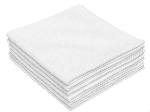 16"x16" Microfiber Waffle Weave Towel 6-Pack