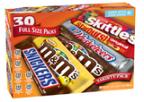 M&M's, Snickers, Skittles, Starburst Variety Pack 30 Bars, 56.11 Ounces