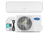 ROVSUN 11000 BTU Wifi Enabled Mini Split Air Conditioner & Heater, 17 SEER2 230V Inverter Ductless Wall AC Unit