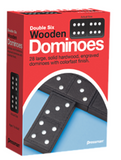 Pressman Double 6 Wooden Dominoe Set