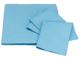 Blue 10"x 10" MWipes™ Microfiber Suede Screen Cleaning Cloth - 20 Pack