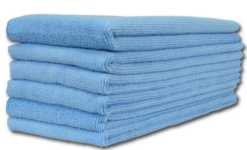 16 x 24 Buff Pro Multi Surface Microfiber Towels | 6 Pack (Blue)