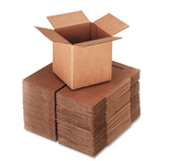 General Supply Cubed Fixed-Depth Shipping Boxes, RSC, 6" x 6" x 6", 25 Count