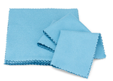 blue 8"x 8" Mwipes™ Microfiber Suede Lens Cleaning Cloth