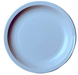Cambro Dinnerware Plate Narrow Rim 5 1/2", Slate Blue #55CWNR401 48 Ct.