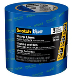 ScotchBlue 1.41 in. x 60 yds. Sharp Lines Multi-Surface Painter's Tape with Edge-Lock (3-Pack)
