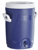 Choice 5.3 Gallon Blue Round Insulated Beverage Dispenser / Portable Water Cooler #407BDR5