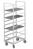 Channel 440A6 18 Tray Bottom Load Aluminum Cafeteria Tray Rack - Assembled