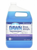 DAWN Pots and Pans Cleaner Liquid, 1 Gallon Jug, Unscented, 4 PK/ Case #57445
