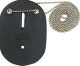 Leather Oval Neck Badge Holder #5303