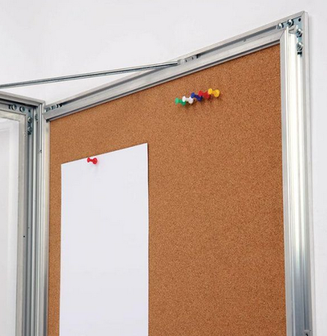 4x(8.5×11) Universal Showboard With Cork Aluminum Frame