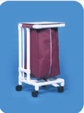 Pvc Hamper Stand, Single 35" Hgt., Lid & Foot Pedal #PVC1HSFP