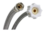 Fluidmaster 3/8 in. Compression x 7/8 in. Ballcock x 12 in. L Click Seal Braided Stainless Steel Toilet Connector