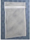 15 X 20 Mesh Laundry Bags, Velcro Or Zipper, White, Medium Wgt.