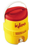 Igloo Beverage Cooler, 2 gal. Yellow #421