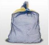 15 x 20 mesh laundry bags, tie string , colors medium wgt.