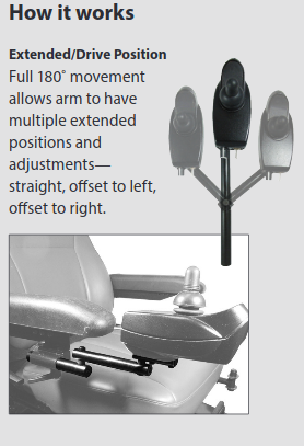 Retract4™ Swing-Away Joystick Arm (E1028)