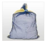 24 x 30 mesh laundry bags, tie closure, white, medium wgt.