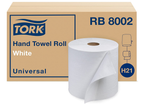 Tork Hand Towel Roll H21, Universal, 6 Rolls x 800 ft, Recycled # RB8002