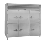 Traulsen Stainless Steel RHF332WP-HHS Solid Half Door Three Section Reach In Pass-Through Heated Holding Cabinet -