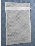 18 X 30 Mesh Laundry Bags, Velcro Or Zipper, White, Heavy Wgt.