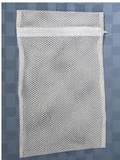 18 X 24 Mesh Laundry Bags, Velcro Or Zipper, White, Heavy Wgt.