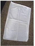 30 X 40 Mesh Laundry Bags, Open Top, White, Heavy Wgt.